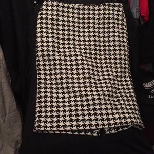 Talbots skirt houndstooth Design
